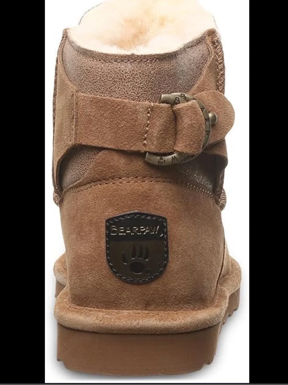 BearPaw Suede Ankle Boot in Chestnut Brown Sz 7